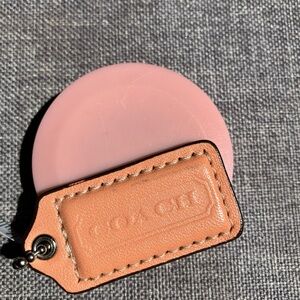 Coach Peach Hangtag Bag Charm